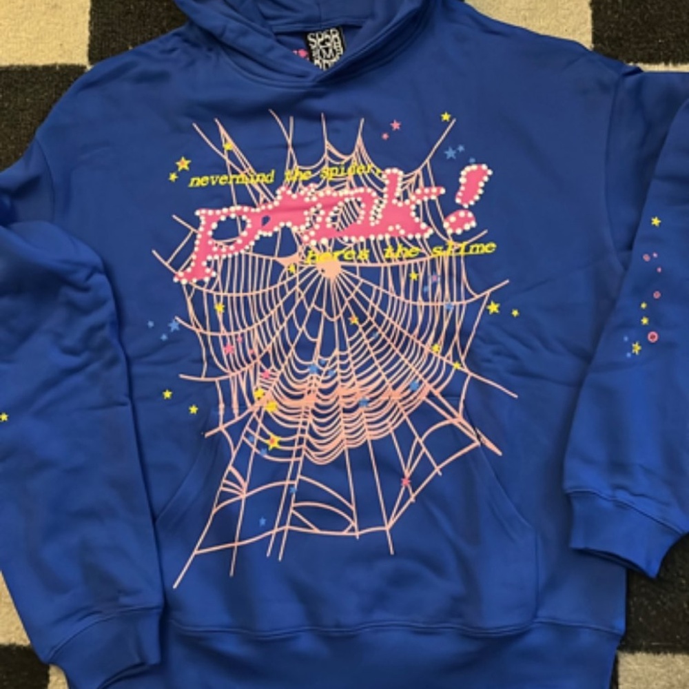 Sp5der Hoodie in Blue